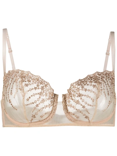 Shop Gilda & Pearl Under The Stars Bra In Gold