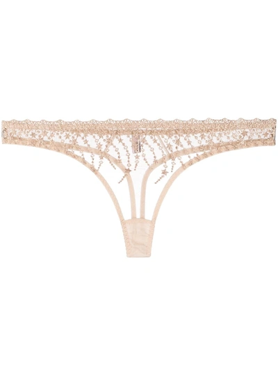 Shop Gilda & Pearl Under The Stars Thong In Neutrals