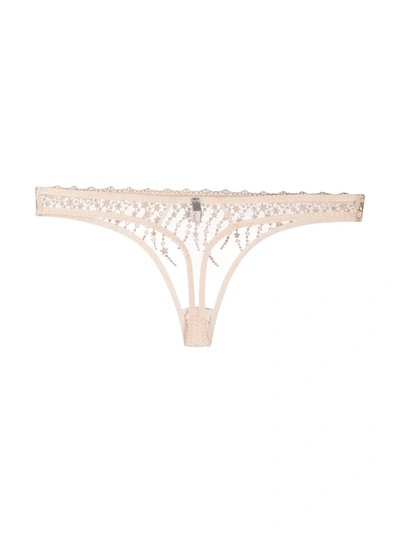 Shop Gilda & Pearl Under The Stars Thong In Neutrals