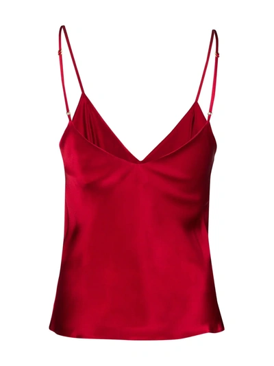 Shop Gilda & Pearl Sophia Camisole Top In Red