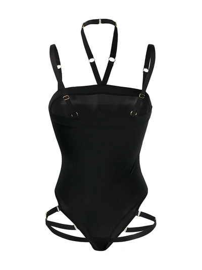 Shop Maison Close Tapage Nocturne Thong Bodysuit In Black