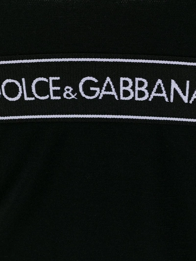 Shop Dolce & Gabbana Logo Band Tank Top In Black