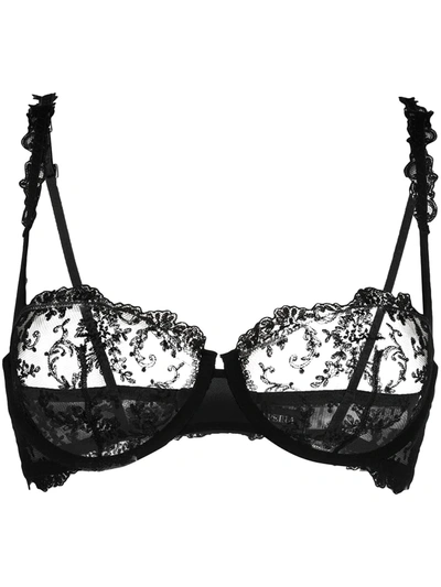 Shop La Perla Rugiada Bra In Black