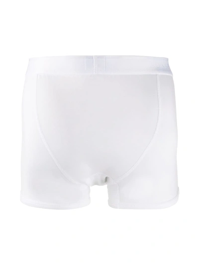 Sunspel Logo Waistband Boxers In White