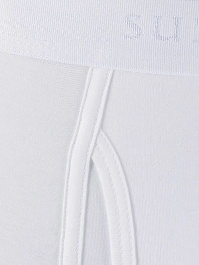 Sunspel Logo Waistband Boxers In White