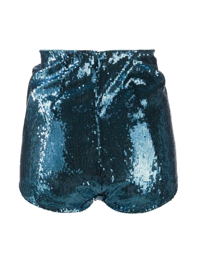 Shop Dolce & Gabbana Sequin-embellished Briefs In Blue