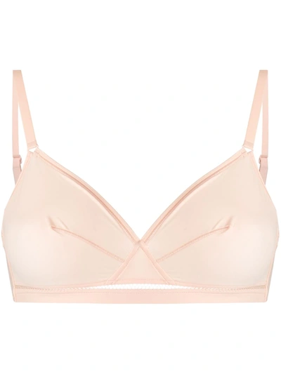 Eres Lydia Soyeuse Wireless Triangle Bra In Neutrals