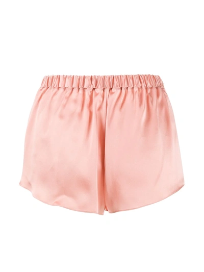 Shop Gilda & Pearl Sophia Satin Shorts In Pink