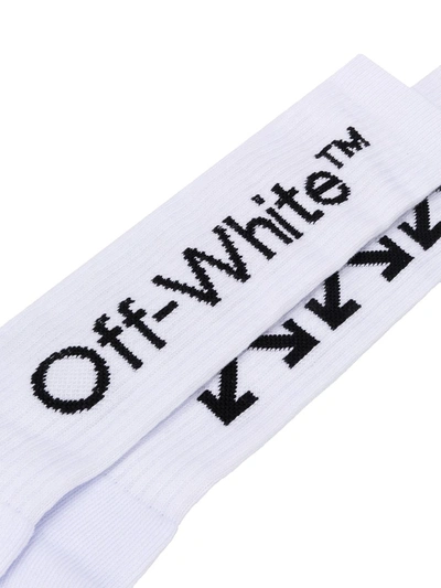Shop Off-white Arrow Mid-length Socks In White