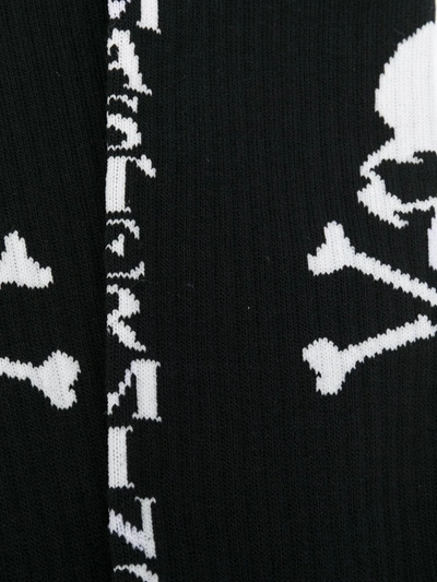 Shop Mastermind Japan Stitched Logo Socks In Black