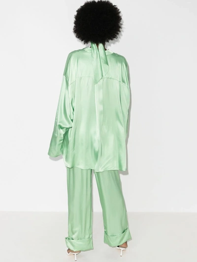 Shop Sleeper Two-piece Pajama Set In Green