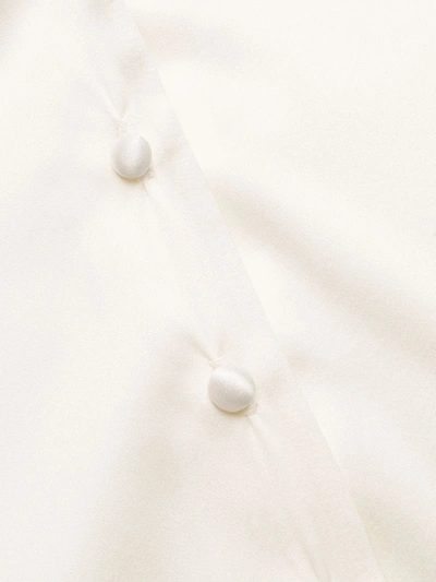 Gilda & Pearl Esme Stretch-satin Pyjama Shirt In White