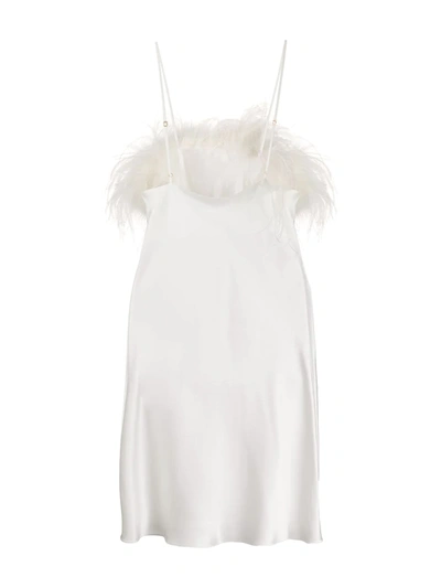 Gilda & Pearl Camille Satin Slip Dress In White