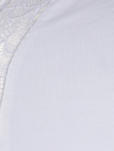 Hanro White Lace-trimmed Soft-cup Bra In White