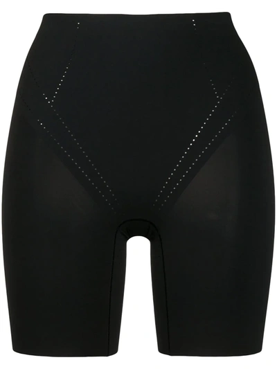 Shop Wacoal Shape Air Breathable Long Leg Control Shorts In Black