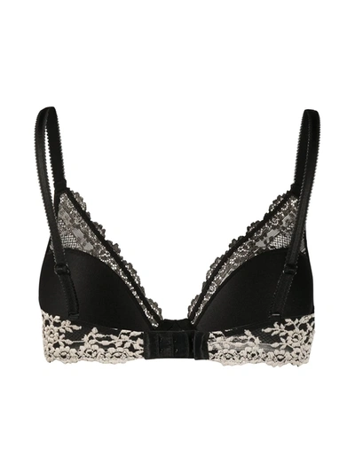 Shop Wacoal Embrace Lace Plunge Underwire Bra In Black