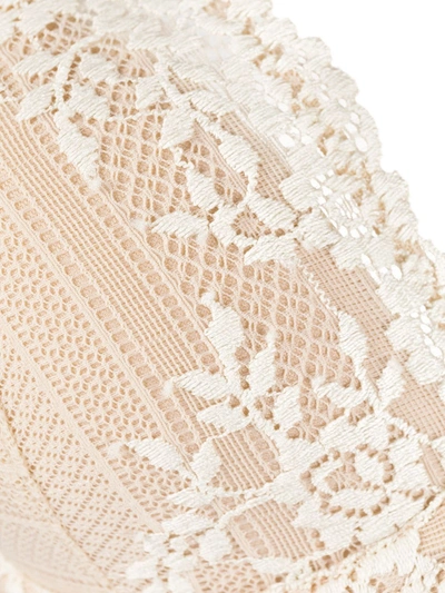 Shop Wacoal Embrace Lace Plunge Bra In Neutrals