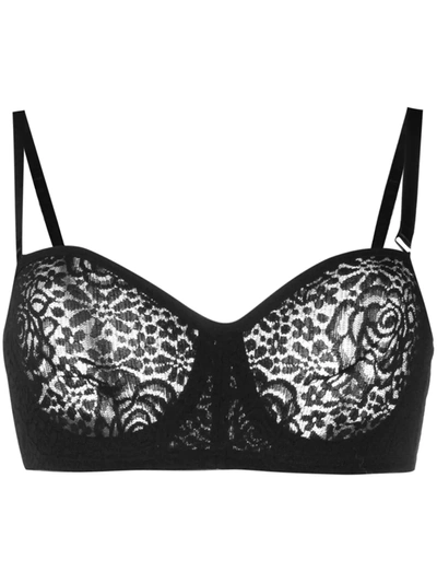 Shop Wacoal Lace Strapless Bra In Black