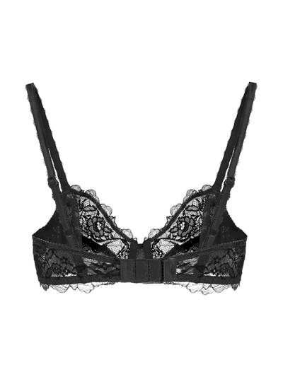 Lace Perfection Scalloped Stretch-lace Underwired Bra In Charcoal