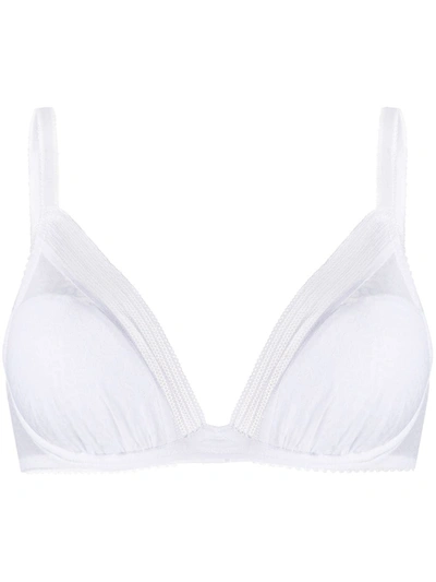 Wacoal Aphrodite White Lace Plunge Bra In White