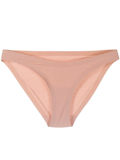 Shop Wolford Contour Mid-rise Briefs In Pink