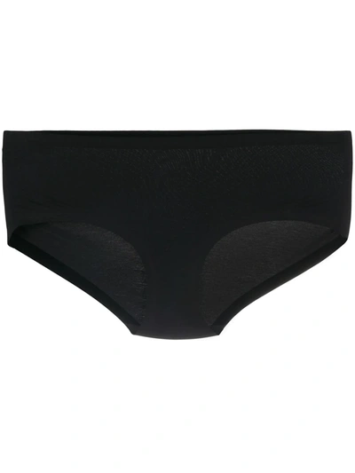 Shop Wolford Contour Fitted Briefs In Black