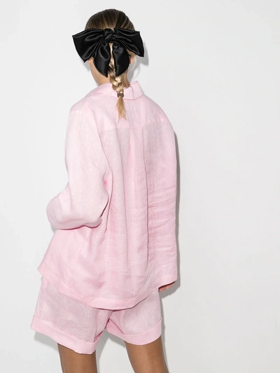 Shop Sleeper Linen Pyjamas In Pink