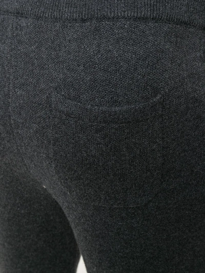 Shop Ermenegildo Zegna Cashmere Knit Track Pants In Grey