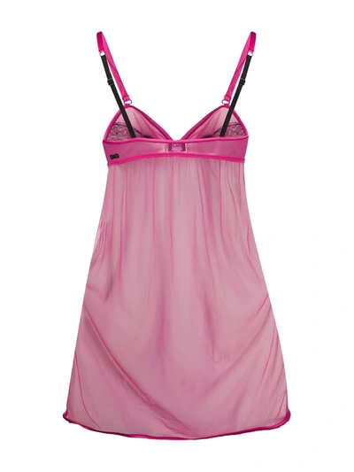 Shop Dolce & Gabbana Sheer Nightgown In Pink