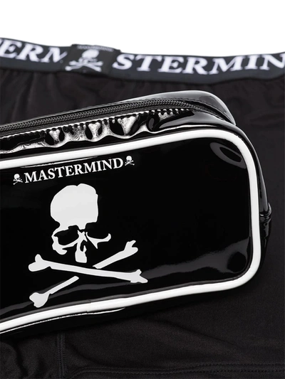 Shop Mastermind Japan Logo-band Two-set Boxer Shorts In Black