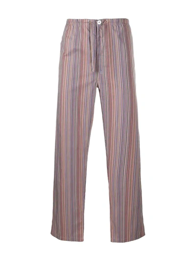 Shop Paul Smith Striped Pyjama Set In Blue