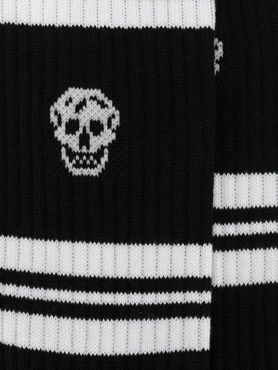 Shop Alexander Mcqueen Skull-motif Socks In Black