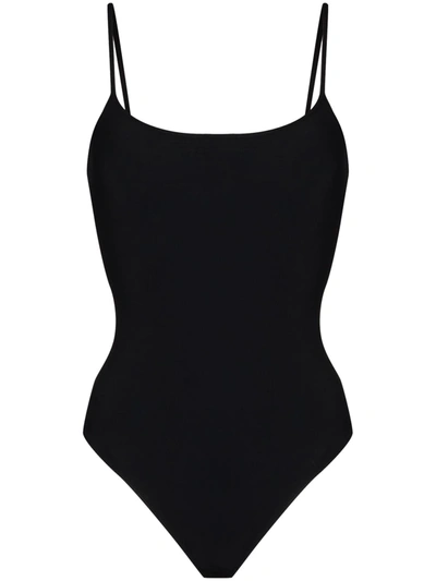 Shop Alix Nyc Elizabeth Scoop Neck Bodysuit In Black