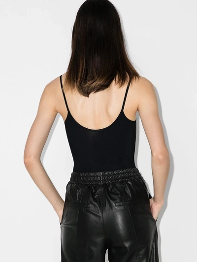 Shop Alix Nyc Elizabeth Scoop Neck Bodysuit In Black