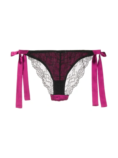 Gilda & Pearl Ella Satin Knickers In Pink