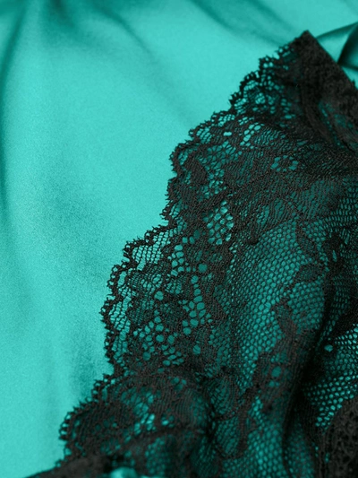 Gilda & Pearl Eva Silk Babydoll In Green