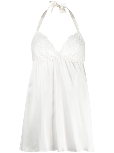 Shop Gilda & Pearl Grace Silk Babydoll In White