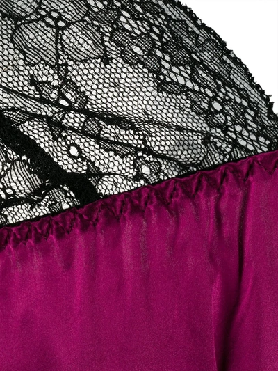 Gilda & Pearl Silk Ella Babydoll Top In Purple
