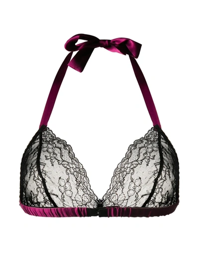 Shop Gilda & Pearl Ella Silk Bra In Purple