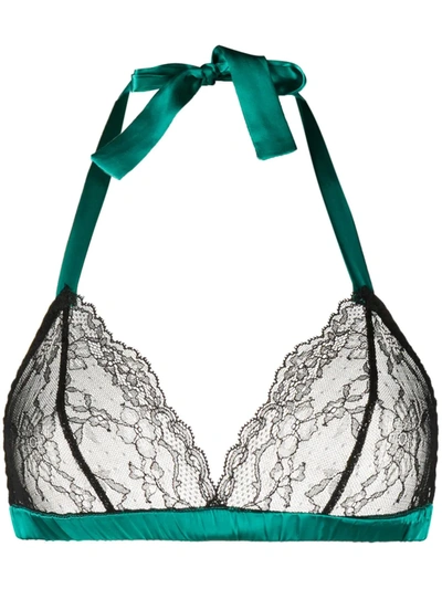 Shop Gilda & Pearl Eva Soft Bra In Green