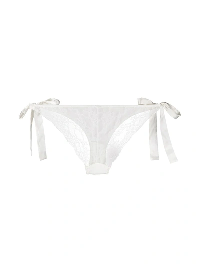 Gilda & Pearl Grace Lace Panel Knickers In White