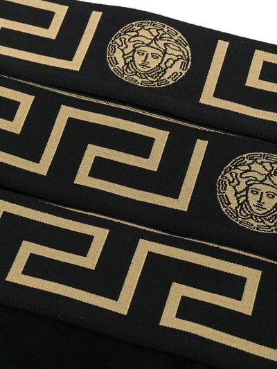 Shop Versace Medusa Logo Briefs In Black