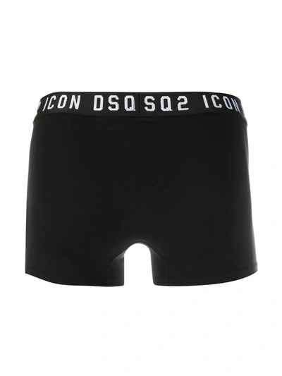Shop Dsquared2 Icon Logo Waistband Boxers In Black