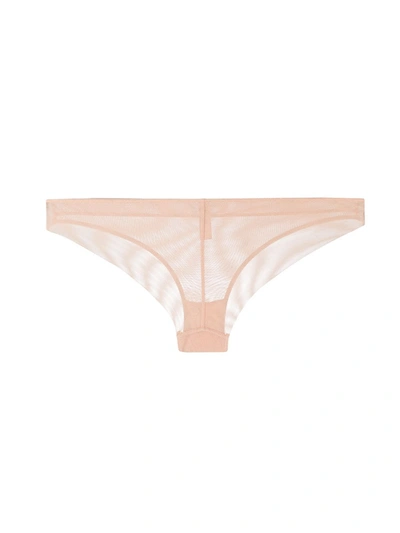 Maison Close Mesh Briefs In Neutrals