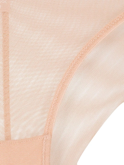 Shop Maison Close Mesh Briefs In Neutrals