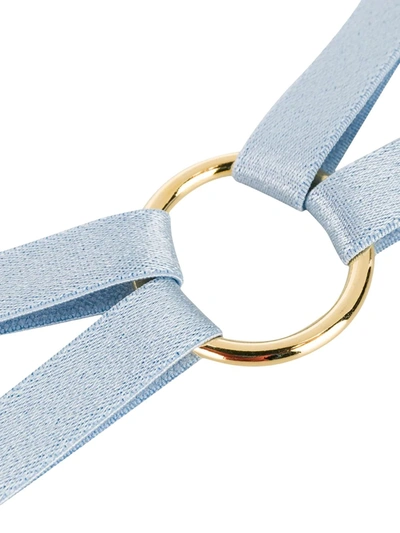 Shop Bordelle Merida Strap Collar In Blue