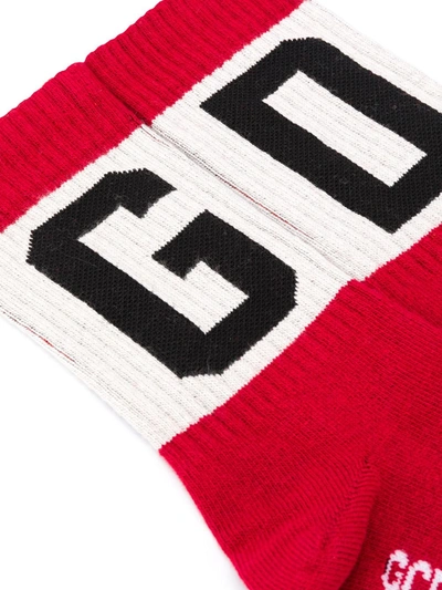 Shop Gcds Logo Socks In Red