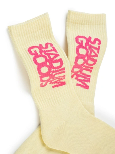 Shop Stadium Goods Logo Embroidered Socks In White