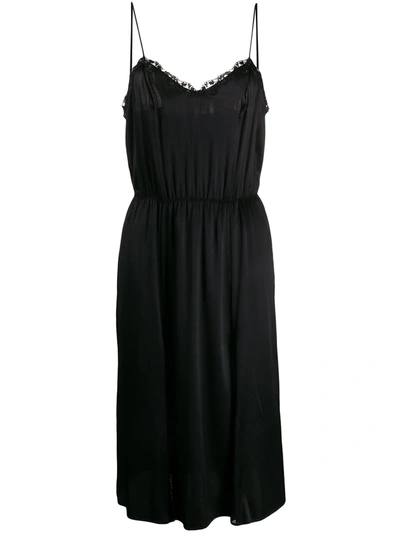 Shop La Perla Lace-detail Night Dress In Black