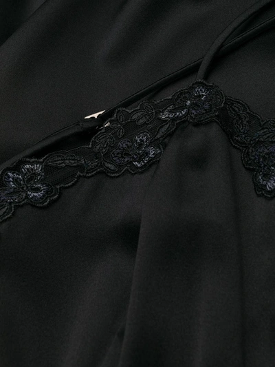 Shop La Perla Lace-detail Night Dress In Black